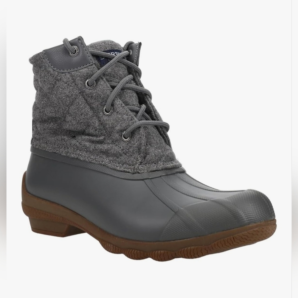 New Sperry womens Syren Gulf Ankle Waterproof Boot Gray Size 9.5M